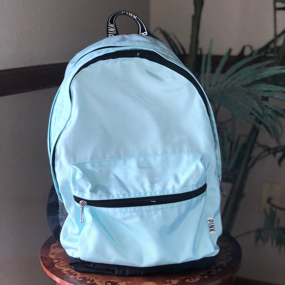blue victoria secret backpack